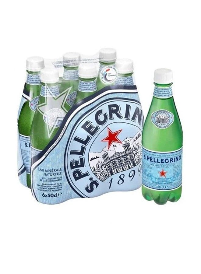 Natural Mineral Sparkling Water Pet 500ml Pack of 6