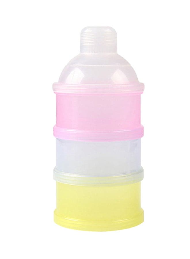3-Layer Portable Leak Proof Baby Milk Powder Container With Bottle Neck Design