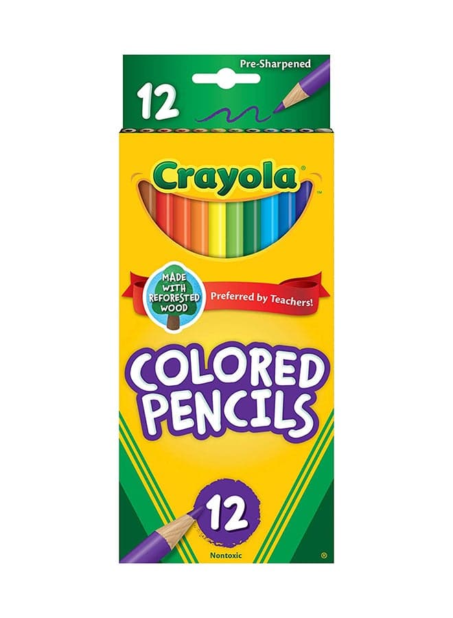 12-Count Colored Pencil Set 5.1x7.6x2.5cm