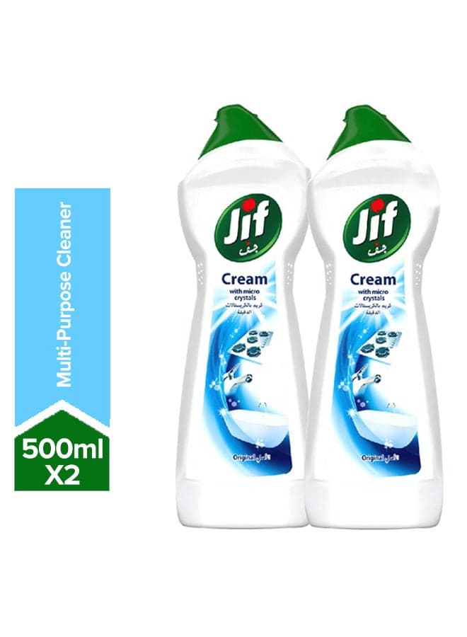 Cream Cleaner With Micro Crystals Technology Eliminates Grease Burnt food And Limescale Stains 500ml