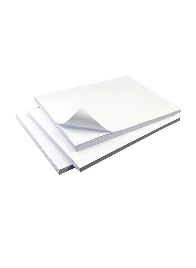 50-Piece A4 Super Glossy Waterproof Photographic Print Sticker A4
