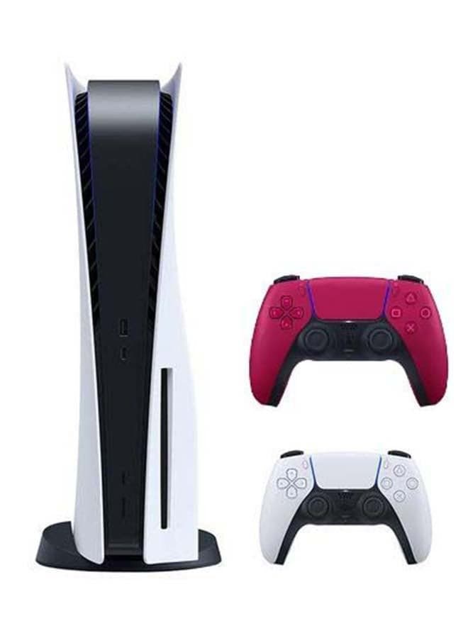 Play Station 5 Console (Disc Version) With Extra Wireless Controller - Red