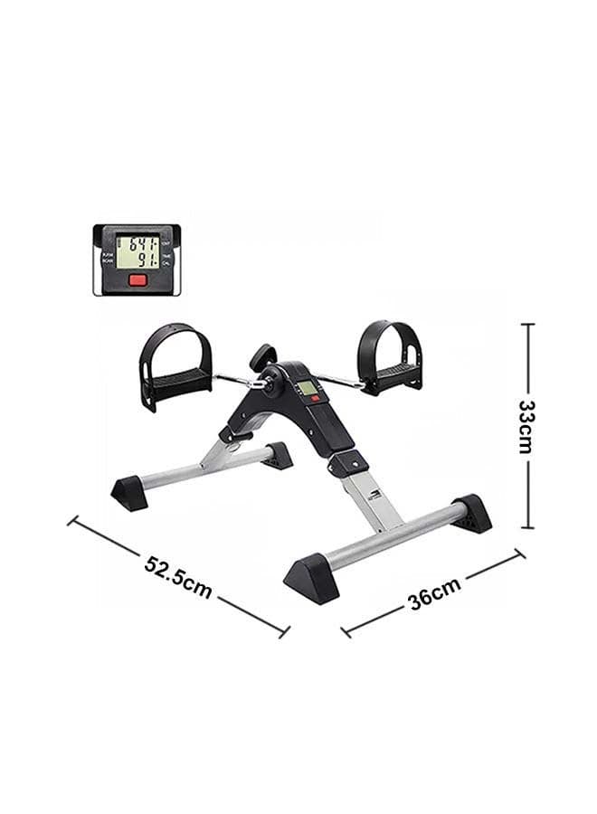Portable Folding Mini Peddler Exercise Bike For Legs & Arms With LCD Screen 38 x 17.5 x 33.5cm