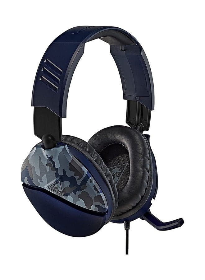 Recon 70 Blue Camo Gaming Headset - FLIP-UP To Mute Microphone - Lightweight Comfort - for PlayStation 5, PS4 Pro & PS4, Xbox One & Xbox Series X|S, Nintendo Switch, and Mobile