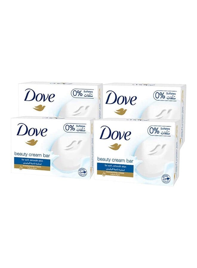 Beauty Cream Bar Soap White 135g Pack of 4