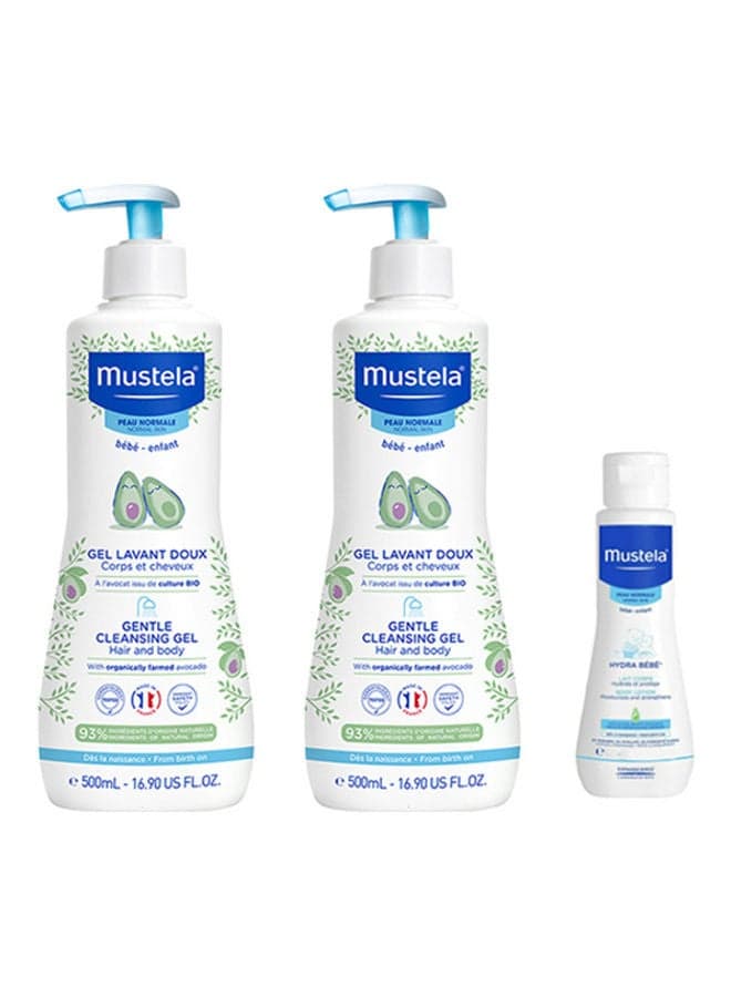Pack Of 2 Gentle Baby Cleansing Gel 500Ml + Moisturising Body Lotion 50Ml (free)