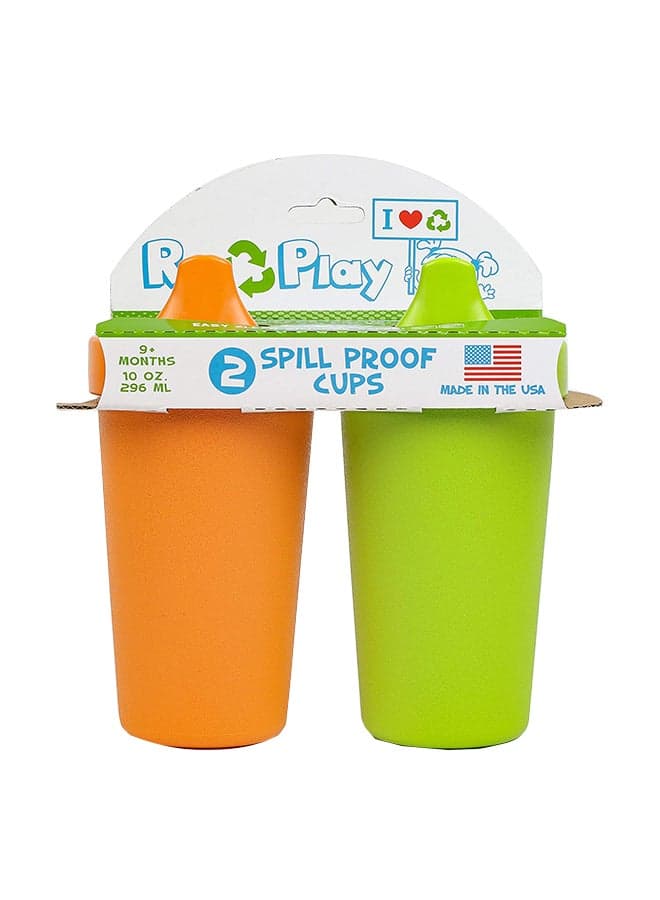 2-Piece Spill Proof Cup Set,10 Oz