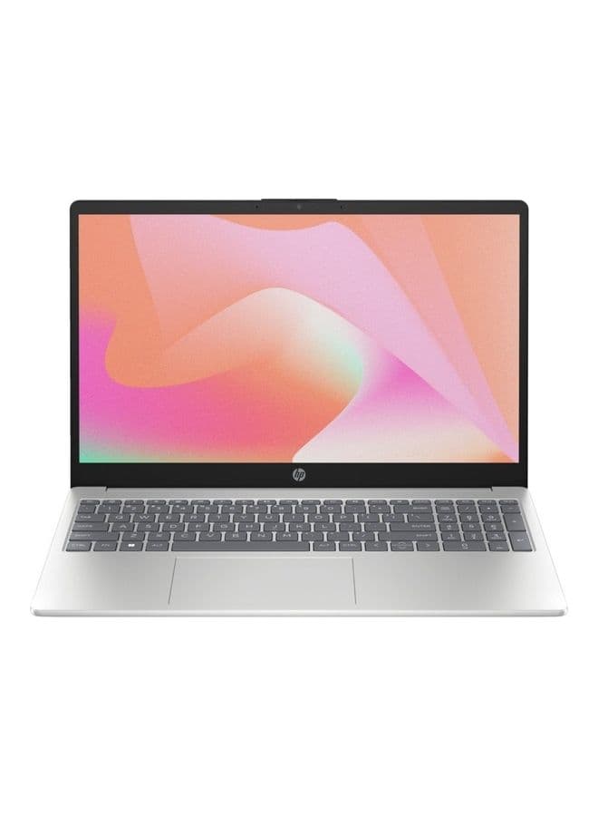 15-fd0021nx Laptop With 15.6 Inch Full HD Display, Intel Core i3-1315U Processor/4GB RAM DDR4/256GB SSD/DOS(Without Windows)/Intel UHD Graphics/ English/Arabic Natural Silver