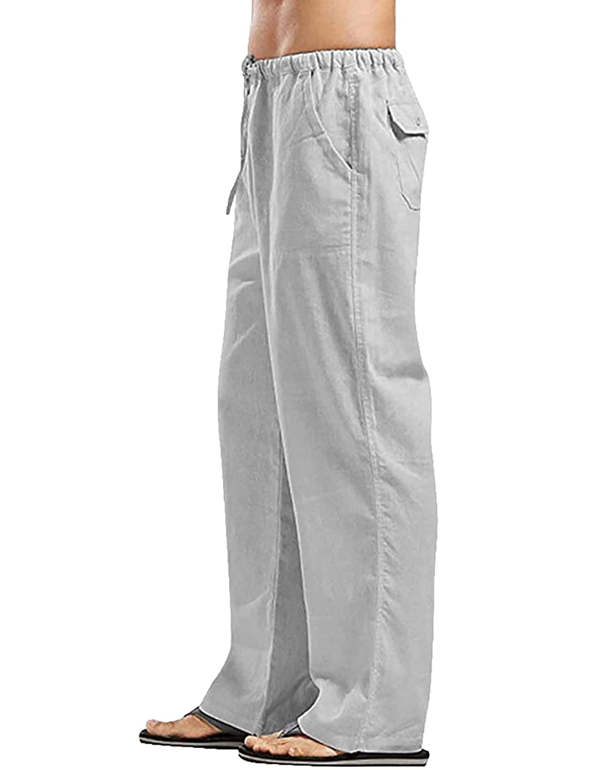 YAOHUOLE Men's MCU00003 Linen Pants (pack of 1)