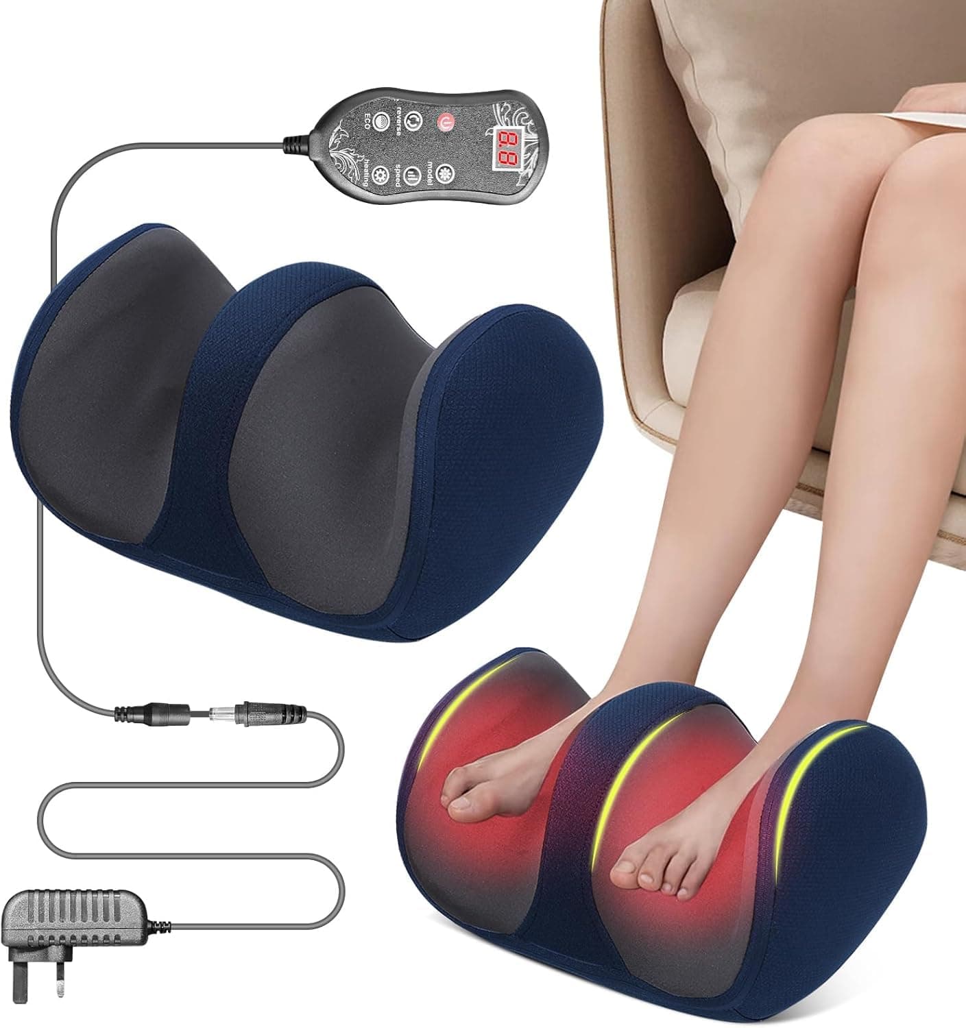Massage Ball Portable Handheld Rechargeable Relaxation | 5-Speed Foot Massager Ball for Fitness Yoga Muscle Relaxation Back Neck Shoulder Arm Waist Thigh