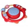 Baby Hand Drum, Baby Musical Toy Colorful Electronic Drum Instruments with Light and Sound Classic Toys for Infants Toddlers Children's Toys (Red)