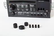 Chevrolet and GM Radio Control Knob Set - 7 Knob Set for Select GM Vehicles | Volume - Power, SCV, Tune, Fade, Balance, Bass, Treble | Fix Broken GM Radio Knob Universal