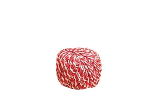 Twine, 1 Rolls 1.5mm ,DIY Crafts, Picture Display and Embellishments, Festive Twine for Gift Wrapping (Each 229 Feet),Red White