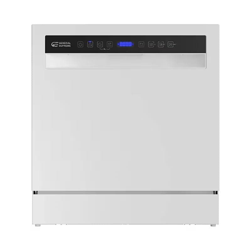 General Supreme Dishwasher 8 Programs 8 Places, 2 Extra Drying Rack Digital Display White. GSDWT8208WH