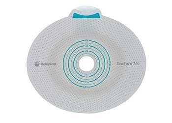 Ostomy Baseplate SenSura - Item Number 10531BX - 3/8"-2-9/16" (10-65 mm), Yellow, Cut-to-fit - 5 Each / Box