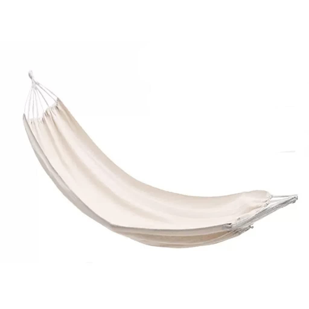 Outdoor Hammock Anti-rollover Travel Camping Portable Hammock Hanging Chair Outdoor Portable Camping Travel Equipment (Color : White, Size : 190 * 80cm)
