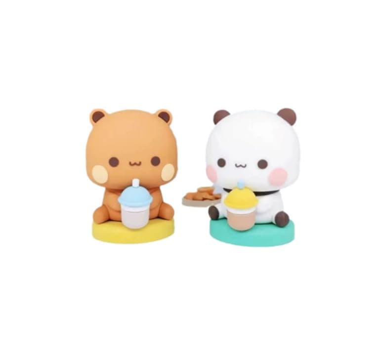 ZORBES® 2PCS Cute Cartoon Animal Ornaments, Durable PVC Figurines for Home & Car Interior Decoration, Adorable Mini Desk Decor, Bright Colors, Fun Gift for Kids & Adults, Playful Room Accessories