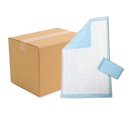 Medical Disposable Bed Linens, 60x90cm, 2 Layers Cotton Insulation, Leakproof, for Children and Elderly, 150 Pcs