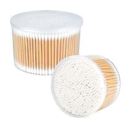 Cotton Ear Pick Sticks - Bulk Pack 500 Pieces, Ear Pick with Clear Plastic Cover to Keep Clean, Perfect for Daily Use