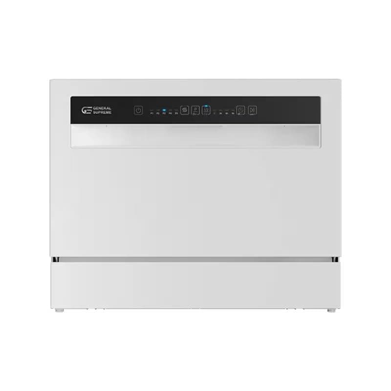 جنرال سوبريم غسالة صحون سطحية 5 برامج 6 أماكن, 1 رف تجفيف إضافي أبيض. GSDWT6105WH