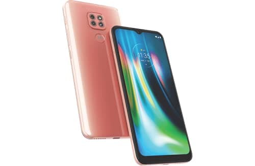 Motorola Moto G9 Play Dual-SIM 64GB ROM + 4GB RAM (GSM Only | No CDMA) Factory Unlocked 4G/LTE Smart Phone (Spring Pink) - International Version