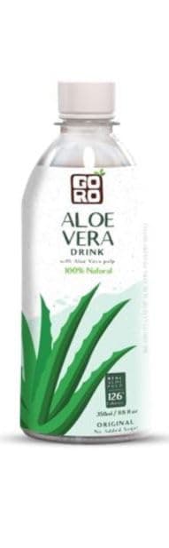 Natural Aloe Vera Drink with pulp 350ml No added Sugar