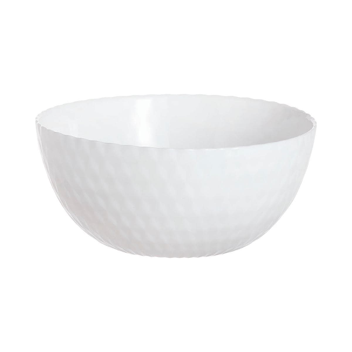 Luminarc Pampille Dishwasher and Microwave Safe Tempered Glass Multipurpose Bowl White 13cm Q4659