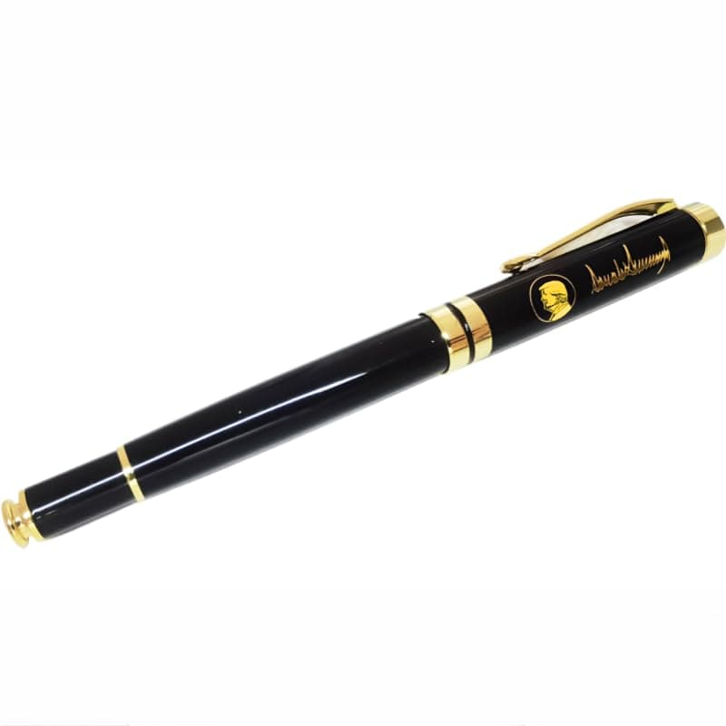 T Legend Trumpi Signature Presidential Pen – Collectible Gold-Plated Rollerball Pen with Trump Portrait & Autograph – Inspirational Gift for Students, Graduation, Birthday – Motivational Souvenir