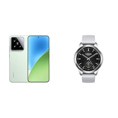 Xiaomi 15 Dual SIM Green 12GB RAM 512GB 5G - Global Version + Xiaomi Watch S3 Smart Watch 1.43″ AMOLED Heart Rate Fitness Tracker 5ATM HyperOS - Silver