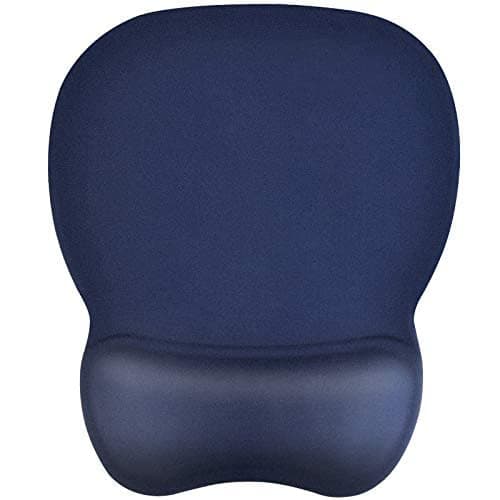 EooCoo Mouse Pad with Wrist Rest, Mousepad with Anti Slip PU Base,Navy Blue | Ergonomic Mouse pads, PU Rubber Base, Smooth Tracking, Wear Resistant Surface Mouse Mat for Laptop Office Home Desk Accessory