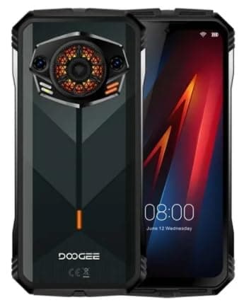 World Premiere DOOGE S Punk Rugged Phone LED Light Effect 6.58" 90Hz Display 6GB+256GB 34mm Large Amplitude Speake Android 14