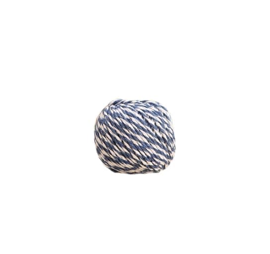 Twine, 1 Rolls 1.5mm ,DIY Crafts, Picture Display and Embellishments, Festive Twine for Gift Wrapping (Each 229 Feet),Blue White