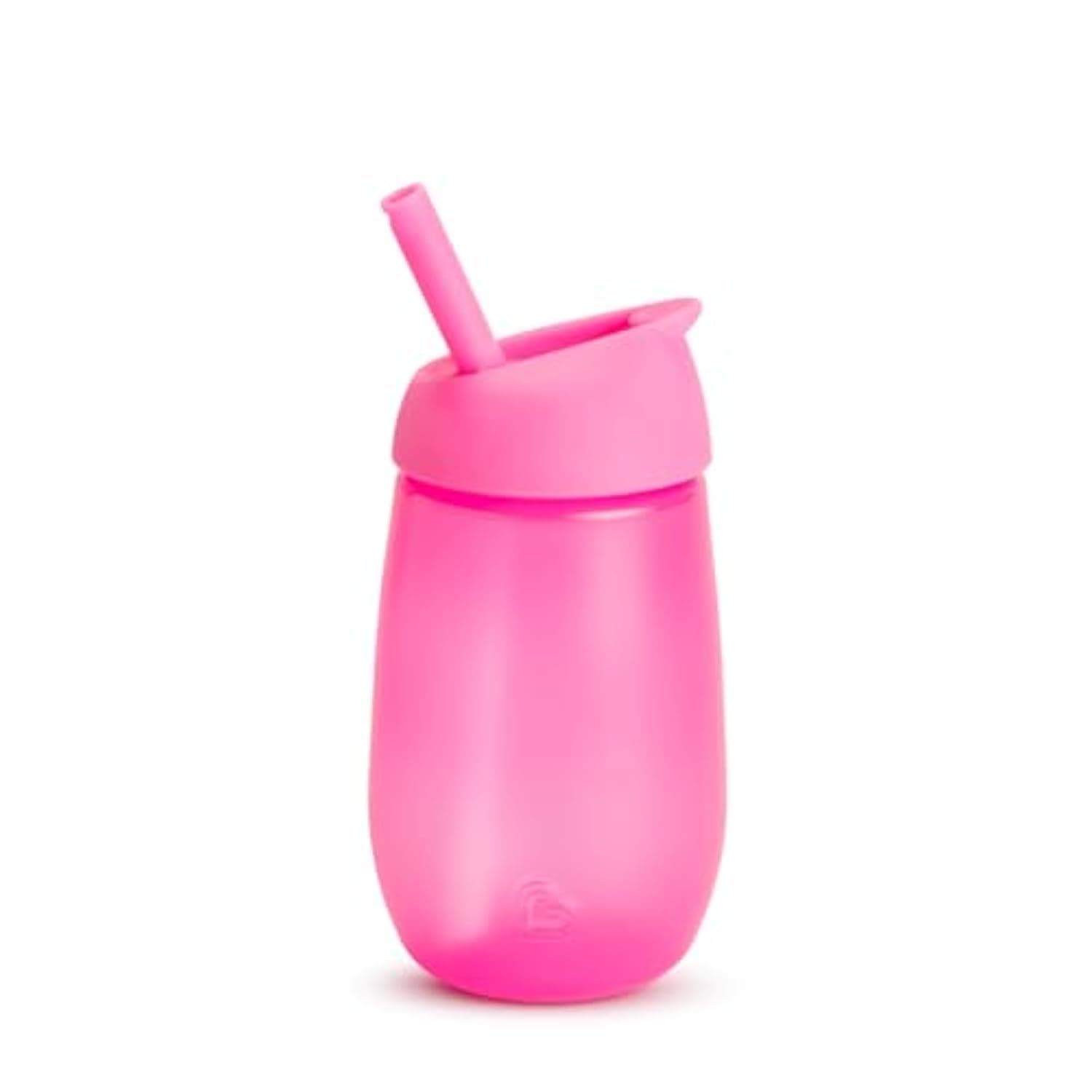 Munchkin Simple Clean Straw Cup, spill proof cup for toddler/kid boys and girls, leak proof and easy to hold, 10oz Capacity,12 Months and above, Pink