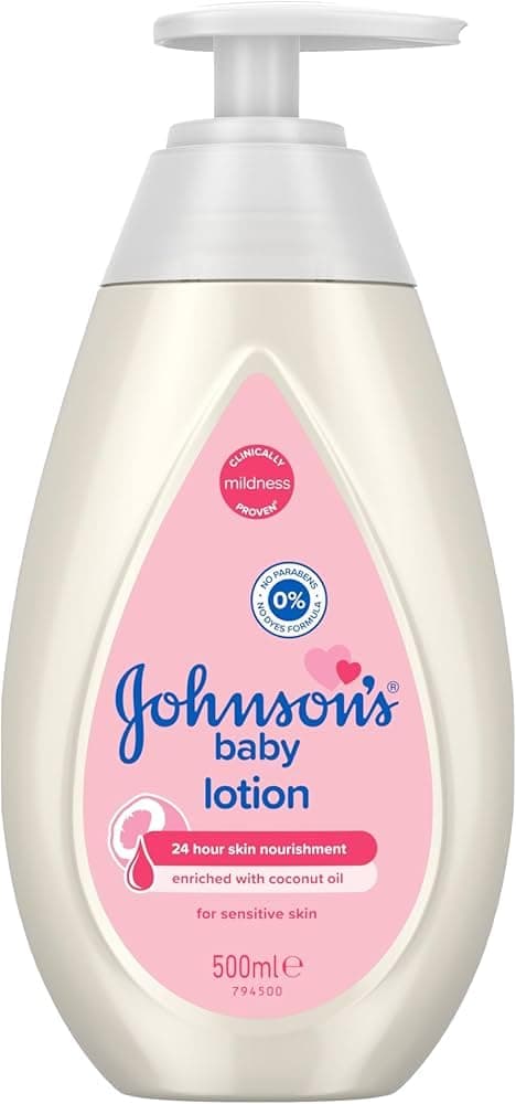 JOHNSON'S Baby Lotion 500ml – Gentle and Mild for Delicate Skin and Everyday Use – 24h Moisturisation