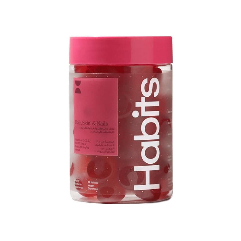 Habits 500mcg Biotin Gummies for Hair/Skin and Nails 60 Pieces