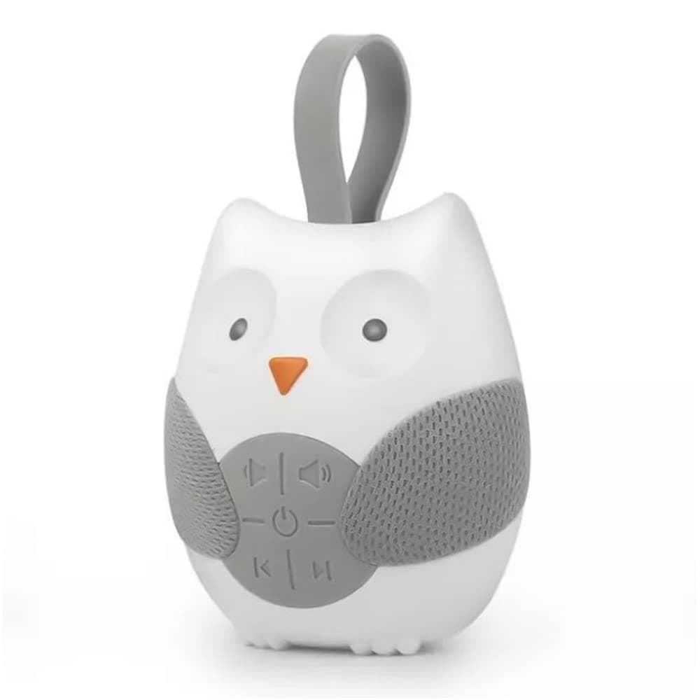 Eacam Baby White Noise Machine with 10 Music Songs 2 Sounds - Adjustable Volume for Kids - Battery Operated White Grey 4.3x3.9x2.3", 180g