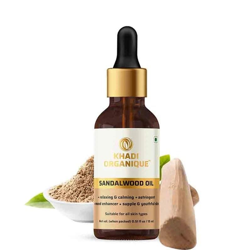Khadi Organique Sandalwood Essential Oil-, 15 ml