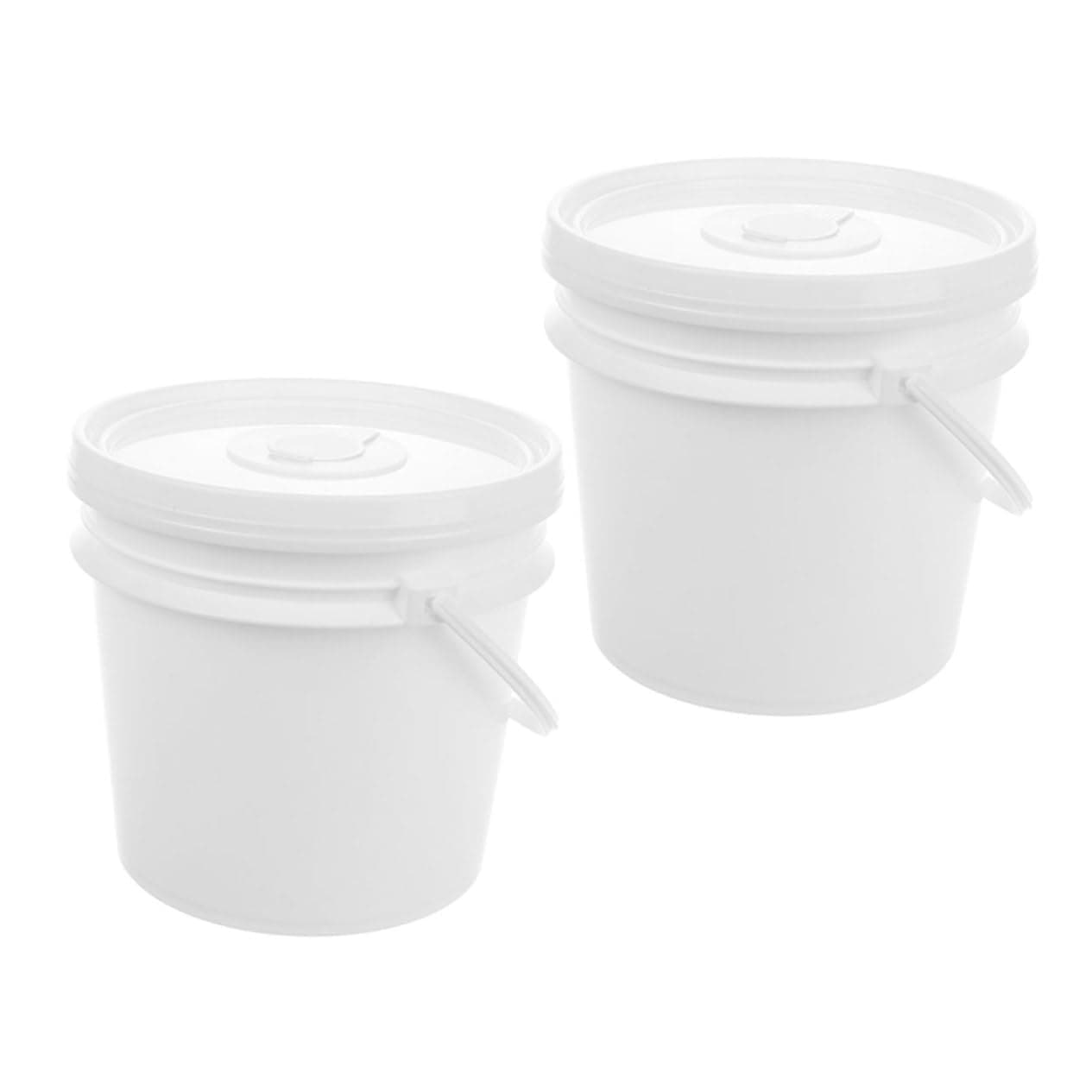 2pcs Food Grade Plastic Wipes Bucket with Lid Portable Baby Wipe Container Wet Towel Dispenser for Car Bathroom Kitchen for Gym Equipment and Home Use