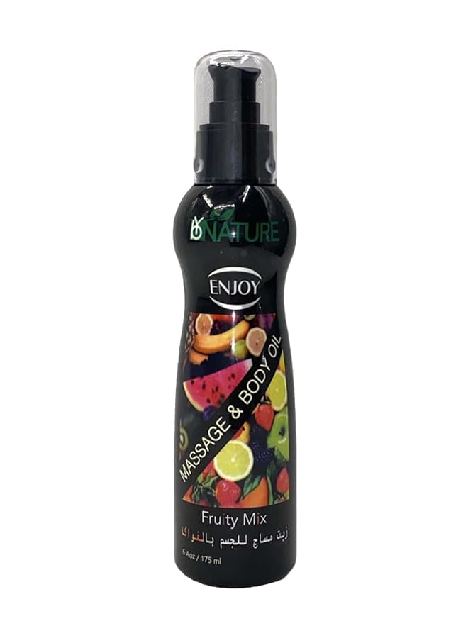 Enjoy Fruit Massage Oil 175ml – Natural Aromatherapy Body Oil for Relaxation, Deep Moisturization, Non-Greasy Formula, Ideal for All Skin Types
