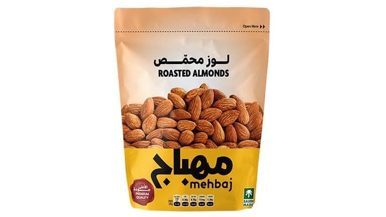 Almehbaj Rosted Almonds, 120 gm - Pack of 1