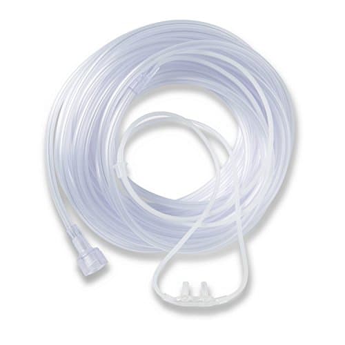 Medline-HCSU4504S Supersoft Nasal Oxygen Cannula, Universal Connector, 4-Foot Tubing, Adult Size, Pack of 50