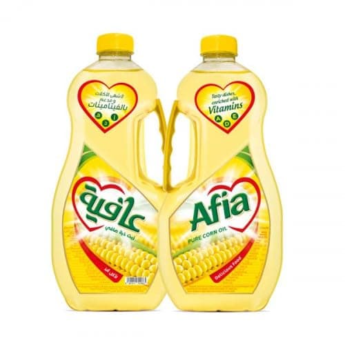 Afia Corn Plus Oil 1.5 Liter 2-Pack