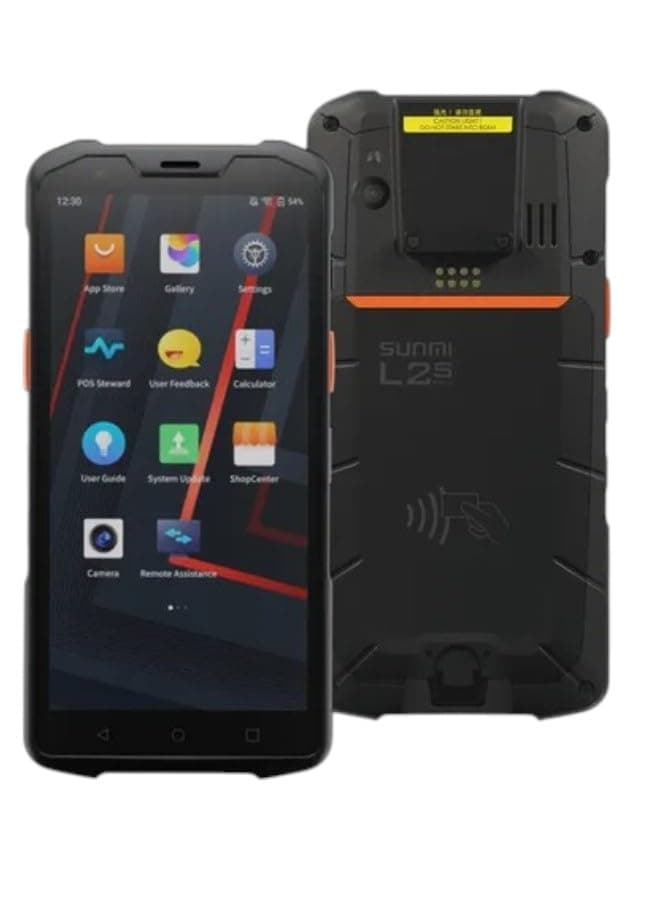 SUNMI L2s Pro Smart Field Inventory Device | 4GB RAM + 64GB ROM | Rugged Android PDA Barcode Scanner | 1D/2D Scanner | 4G WiFi NFC | IP68 Mobile Terminal | Black