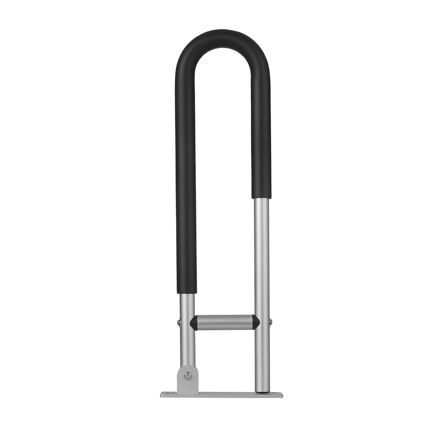 Morelian Aluminum Alloy Flip-Up Safety Handrail for Toilet - Anti-Fall/Anti-Slip Bathroom Grab Bar Handle - Screw-In Safety Equipment for Elderly Disabled Home Health Care