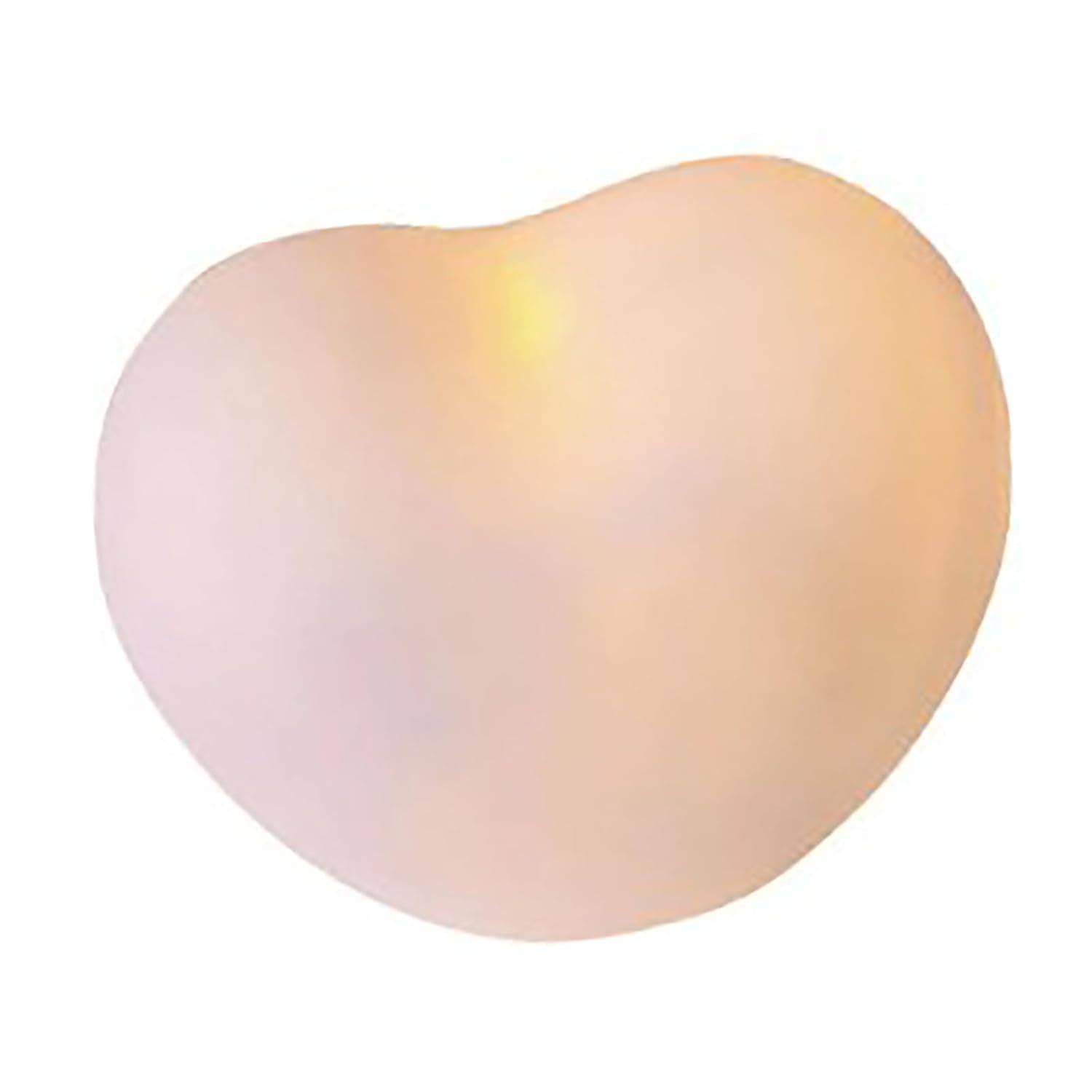 Cute Night Light Heart Shape, Adorable Soft Light Gift for Kids Bedroom, Compact Plastic Battery Operated Night Lamp, White 1 Unit