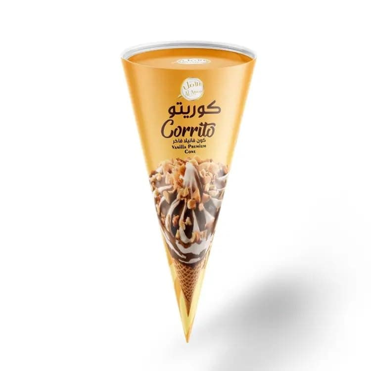 Alamal Corrito Premium Vanilla Ice Cream Cone 150 ml