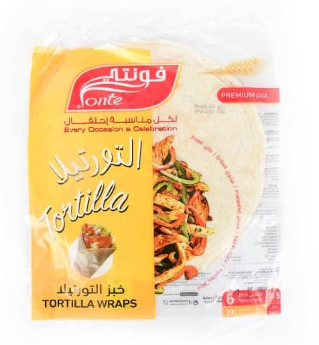 Fonte Tortila White Wraps 6 Pc