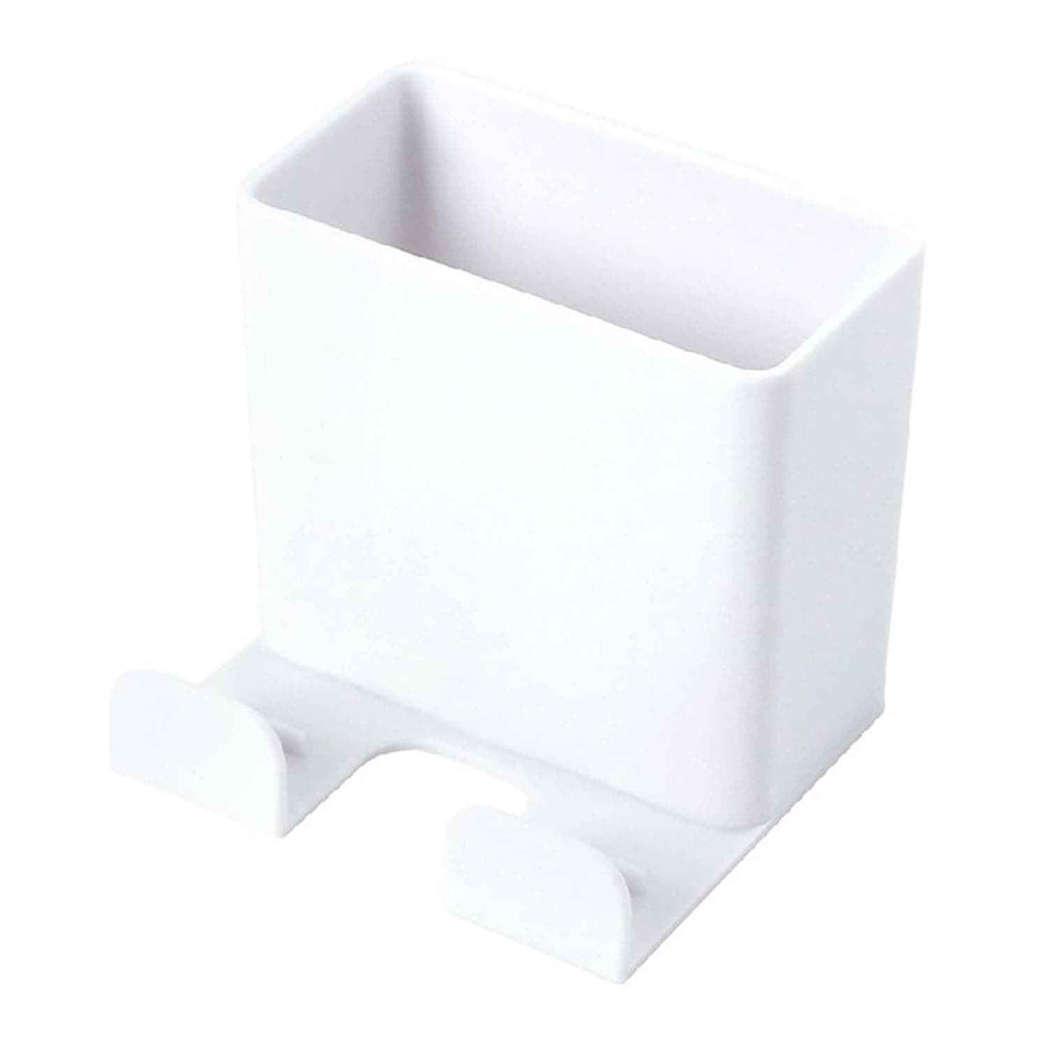 رف اطباق يثبت على الحائط من كاكبكفو، صندوق تخزين منظم لجهاز التحكم عن بعد، حامل مكيفات الهواء، منظم تخزين للمنزل والمكتب والفندق (ابيض)