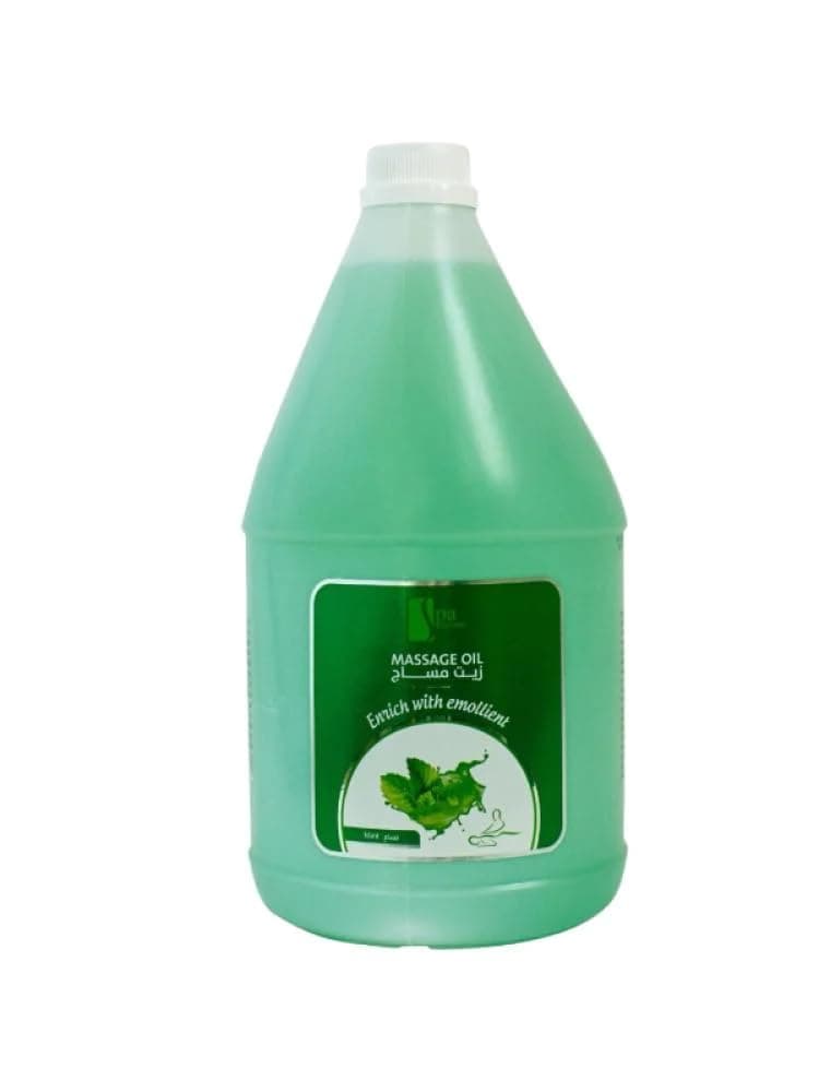 Spa System Massage Oil, Mint Scented, Deep Moisturizing, Relaxation & Stress Relief, All Skin Types, 1 Gallon