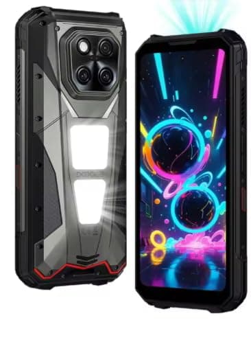 V Max Play 5G Projector Rugged Phone 20500mAh Dual Camping Lights Dimensity 7300 16GB+512GB NFC Smartphone